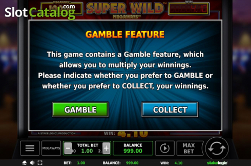 Gamble 1. Super Wild Megaways slot
