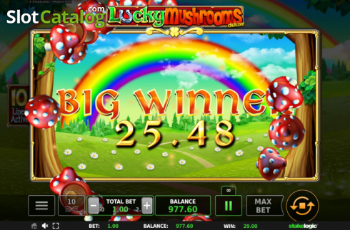 Big Win. Lucky Mushrooms Deluxe slot