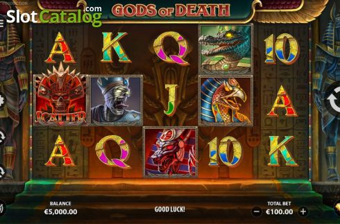 Skärmdump2. Gods of Death slot