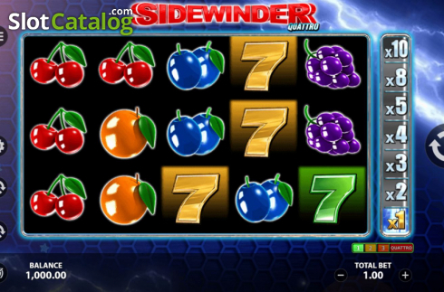 Ekran3. Sidewinder (StakeLogic) yuvası