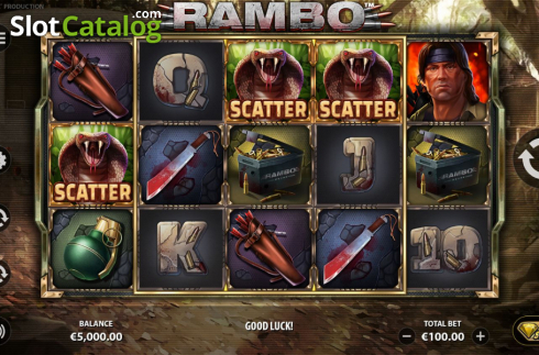Скрин4. Rambo (StakeLogic) (Рембо) слот