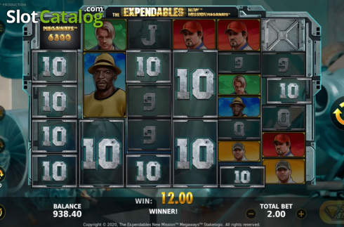 Win Screen 2. The Expendables New Mission Megaways slot