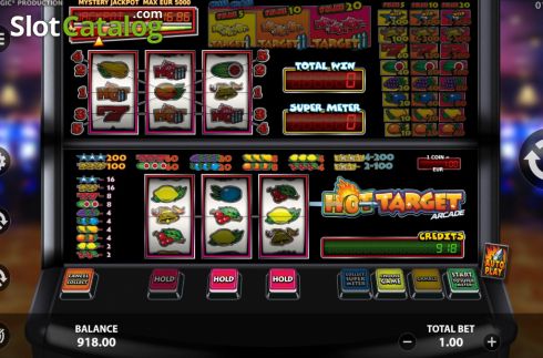 Win Screen 4. Hot Target Arcade slot
