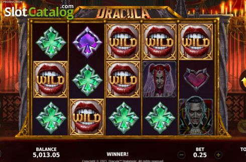 Schermo6. Dracula (Stakelogic) slot