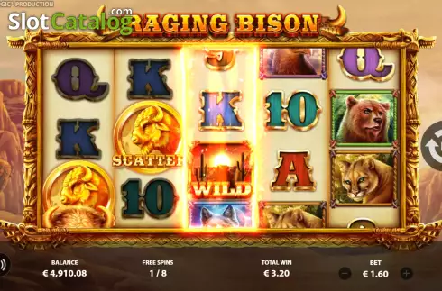 Bildschirm7. Raging Bison slot