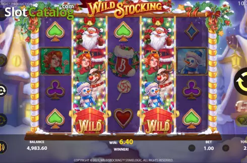 Win Screen 2. Wild Stocking slot