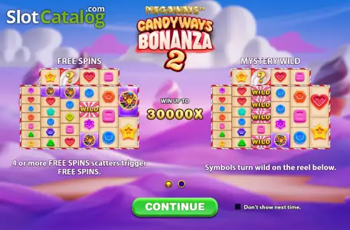 Start Screen. Candyways Bonanza Megaways 2 slot