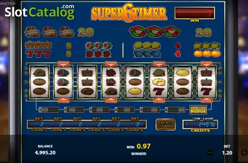 Win Screen 2. Super6Timer slot