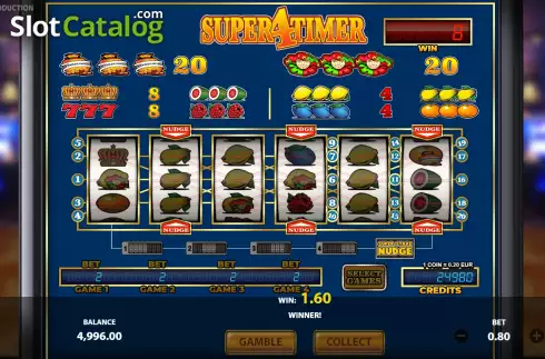 Win Screen 3. Super4Timer slot