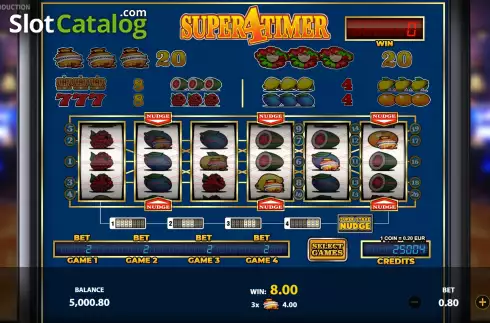 Big Win Screen. Super4Timer slot