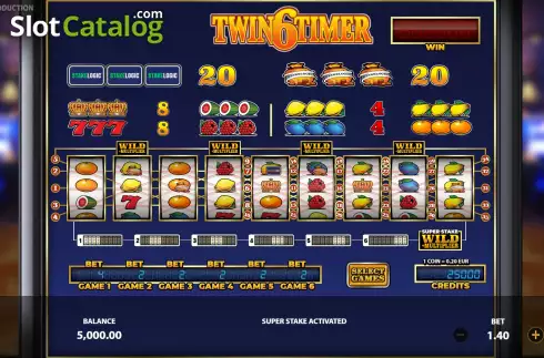 Game Screen. Twin6Timer slot