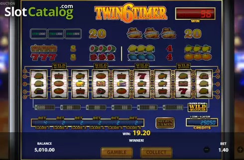 Big Win Screen. Twin6Timer slot