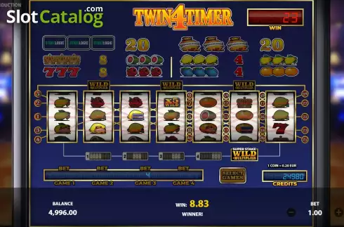 Win Screen. Twin4Timer slot