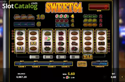 Win Screen 4. Sweet64 slot