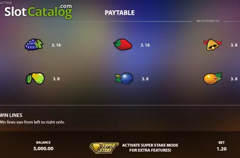 Pantalla7. Mega X Player Tragamonedas 