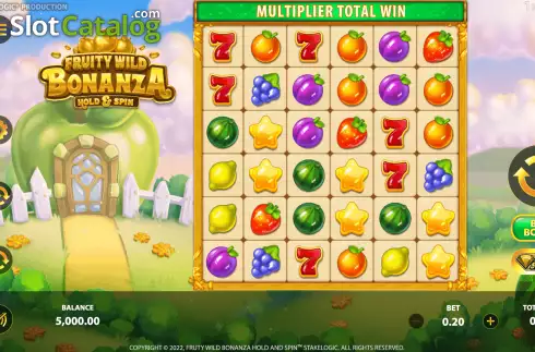 Reels Screen. Fruity Wild Bonanza Hold and Spin slot