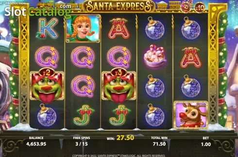 Bildschirm9. Santa Express slot