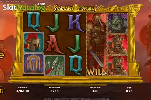 Free Spins 3. Spartans vs Zombies slot