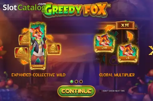 画面2. Greedy Fox カジノスロット