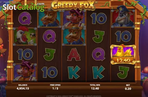 画面9. Greedy Fox カジノスロット