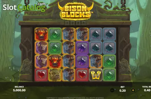 Schermo3. Bison Blocks slot