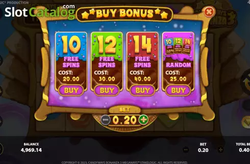 Buy Bonus Menu. Candyways Bonanza 3 slot