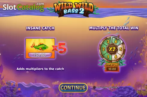 Bildschirm2. Wild Wild Bass 2 slot