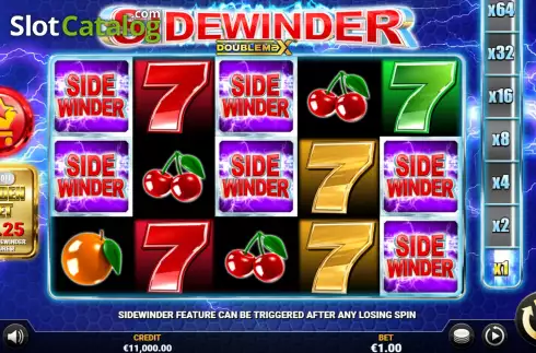 Game Screen. Sidewinder DoubleMax slot