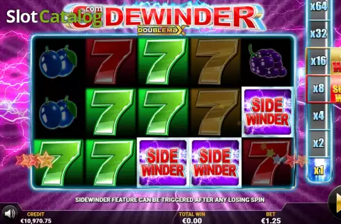 Respins Win Screen. Sidewinder DoubleMax slot