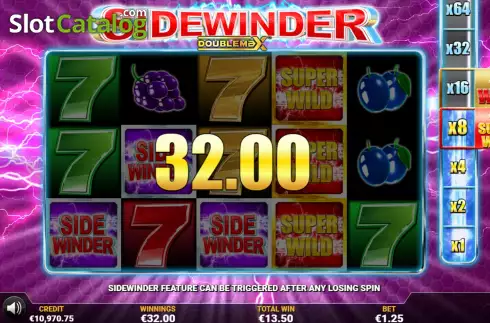 Respins Win Screen 4. Sidewinder DoubleMax slot