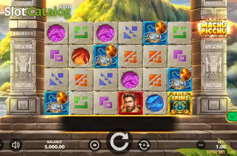 Game Screen. The Secret of Machu Picchu slot