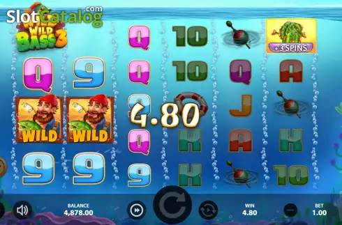 Bonus Game Win Screen. Wild Wild Bass 3 slot