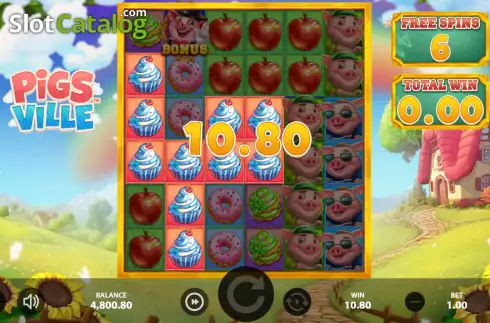 Free Spins Win Screen 2. PigsVille slot