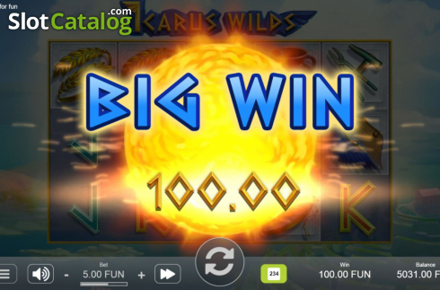 Big Win . Icarus Wilds slot