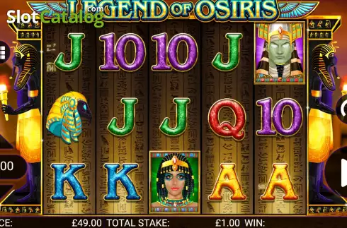 Game screen. Legend of Osiris slot
