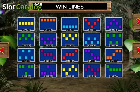 Win lines screen. Jungle Rumble (Storm Gaming) slot