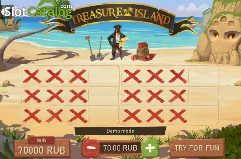 Reel screen. Treasure Island (SuperlottoTV) slot