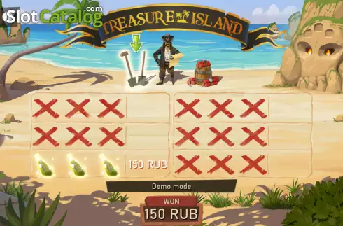 画面4. Treasure Island (SuperlottoTV) カジノスロット