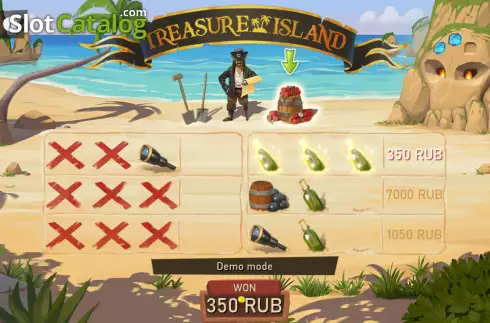 画面5. Treasure Island (SuperlottoTV) カジノスロット