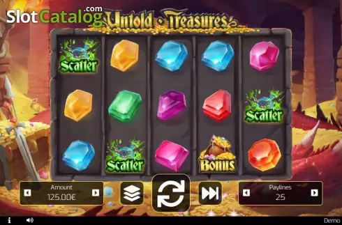 Reel screen. Untold Treasures slot