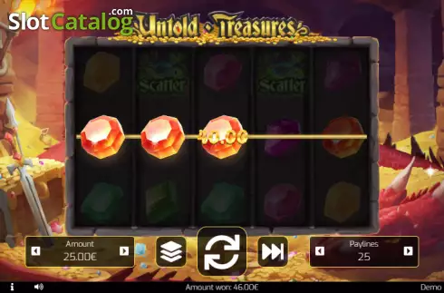 Win screen 2. Untold Treasures slot