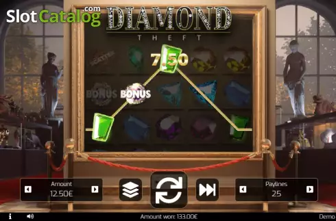 Win screen 2. Diamond Theft slot