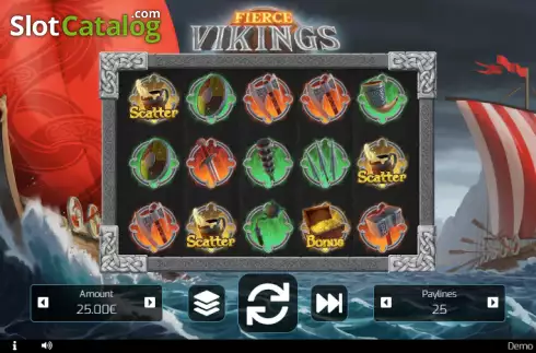 画面2. Fierce Vikings カジノスロット