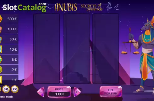 Game screen. Anubis slot