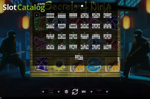 Bildschirm7. Secrets of Ninja slot