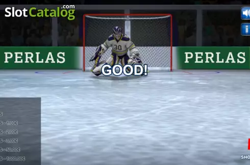 Good Shot Screen. Hockey slot