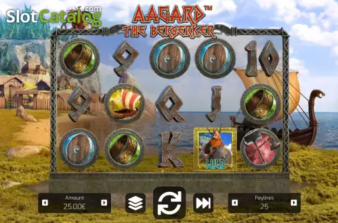 Game Screen. Aagard the Berserker slot