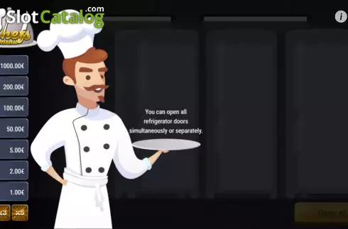 Open Screen. Chefs Menu slot