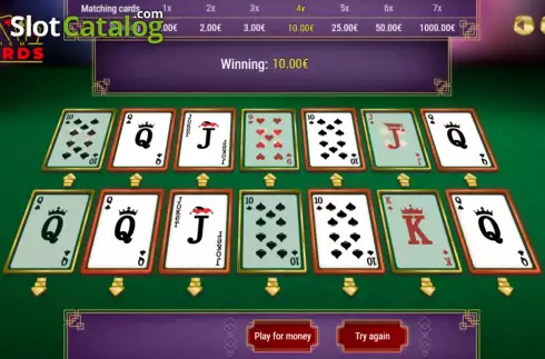 Win Screen 2. Them Cards slot