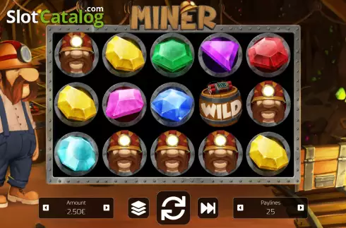 Game Screen. Miner slot